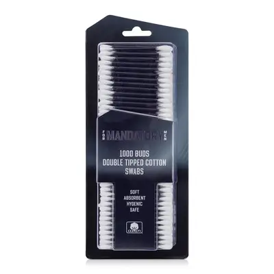 DT24037, Mandatory Cotton Swabs 500CT Black Plastic Stick, 191554240377