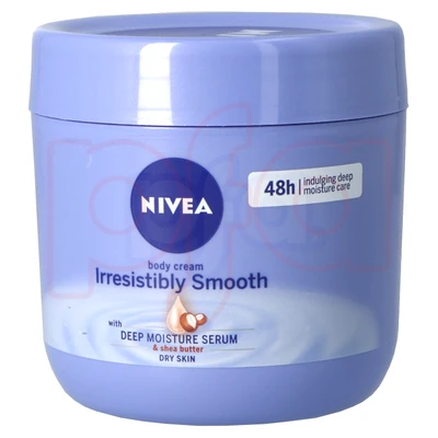 NC400IS, Nivea Body Cream 400ML Irresistibly Smooth, 4005808780556