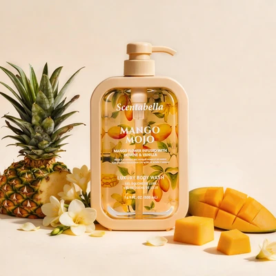 60660, Scentabella Body Wash 16.9oz – Mango Mojo, 191554606609
