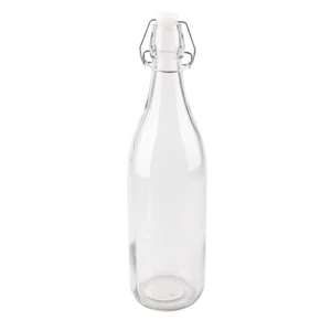 33027, Glass Bottle 1L Clear, 191554330276