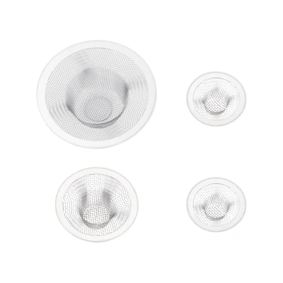 42100, Ideal Kitchen Sink Strainers Stainless Steel 4PK, 191554421004