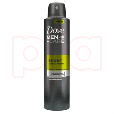 DBS150MSAF, Dove Body Spray 150ml Men's + Sport Active Fresh, 8710447491645