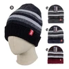 10004, Thermaxxx Winter Knit Hat Men Stripes Light w/ Faux Fur Lining, 191554100046