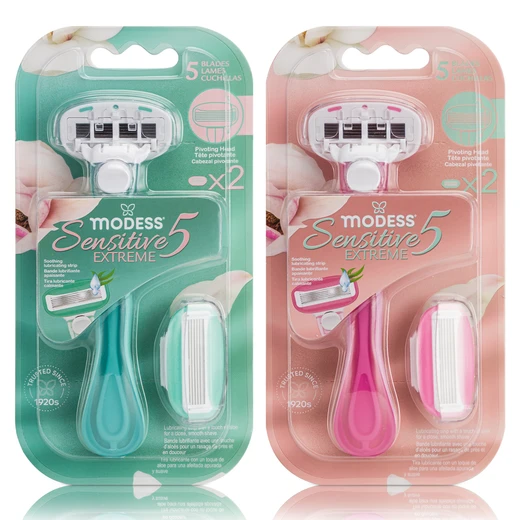 67213, Modess Five Blade Razor with Refill, 191554672130