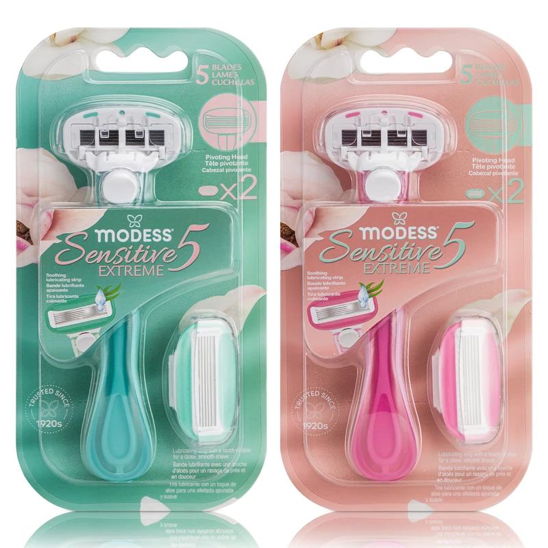 Modess Razor Five Blade 2 Heads