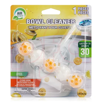 60108, Air Fusion Bowl Cleaner & Freshener 5PK Lemon, 191554601086
