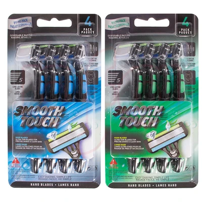 67115, Smooth Touch Razor 5 Blade 4PK, 191554671157