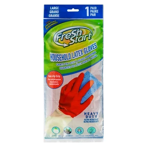 41006, Fresh Start Latex Household Glove Red HD L, 191554410060