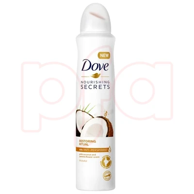 DBS250RRC-24, Dove Body Spray 250ml Restoring Ritual Coconut, 8717163714942
