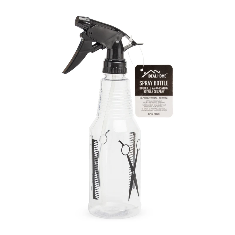 Ideal Home Plastic Spray Bottle 500ml Barber