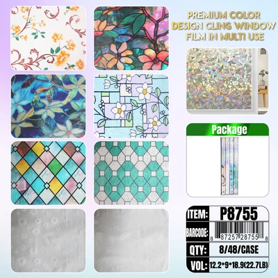 P8755, Printing Window Film Color  17.7“X71‘’  8 Roll/DP, 887257287558