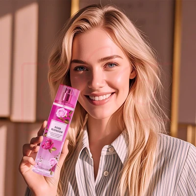 88632, Fragrance Body Mist 8 oz/236 ml Rose Blossom for Women - United Scents, 191554886322