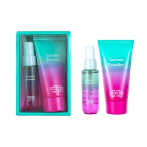 89568, Women's 2pcs Set COCONUT PARADISE1.02oz/30ml Body Mist 3oz/88ml Body Lotion, 191554895683