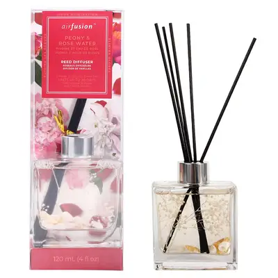 99852, Air Fusion Scented Reed Diffuser Set Peony & Rose Water 120ml, 191554998520