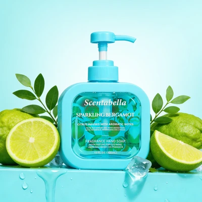 60654, Scentabella Hand Wash 10oz – Sparkling Bergamot, 191554606548
