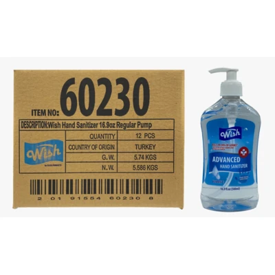 60230, Wish Hand Sanitizer 16.9oz Regular Pump, 191554602304