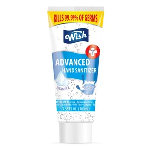 60209, Wish Hand Sanitizer 3.38oz Tube Flip Cap Tray, 191554602090