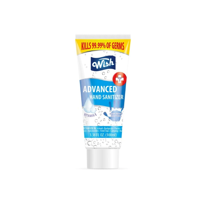 Wish Hand Sanitizer 3.38oz Tube Flip Cap Tray