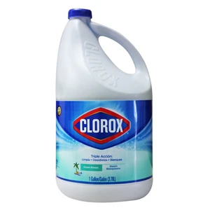 CLX128OB, Clorox Bleach 128oz Ocean Breeze USA, 044600047041