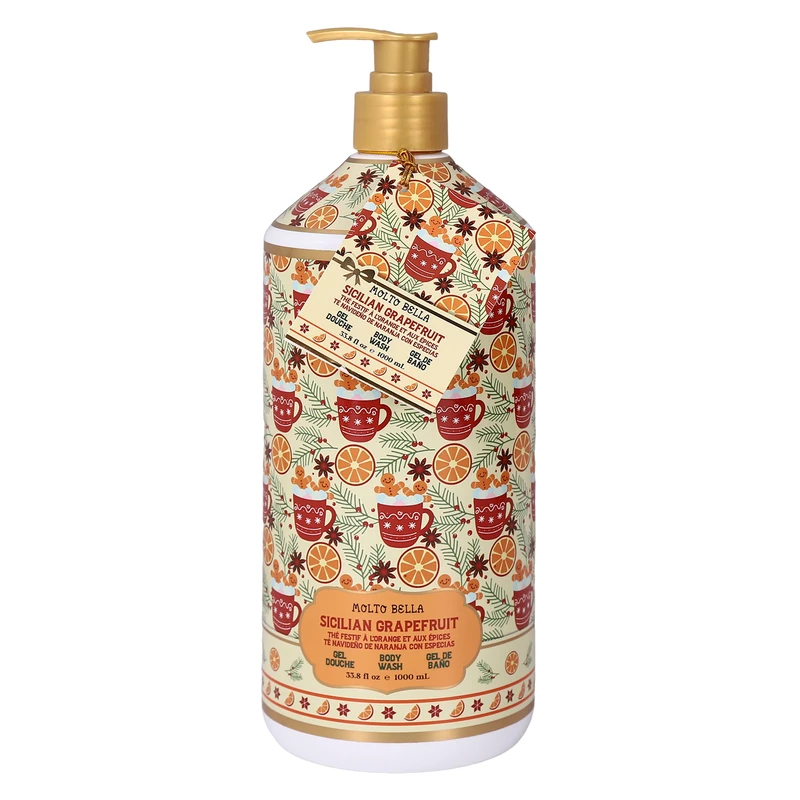 Molto Bella Body Wash 33.8oz/1000ml Holiday Sicilian Grapefruit