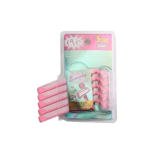 67204, Eve Lady Razor Twin Blade 5PK, 191554672048