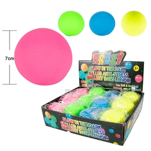 84139, Krazy Squishy Ball 7cm Glow in Dark, 191554841390