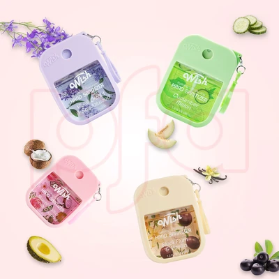 60396, 1.2 oz 4pcs Mix Bundle Hand Sanitizer Spray,  (4 Scent) Sweet Guava/Cucumber Melon/Violet Orchid/Black Plum — Wish, 191554603967