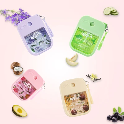 60396, 1.2 oz 4pcs Mix Bundle Hand Sanitizer Spray,  (4 Scent) Sweet Guava/Cucumber Melon/Violet Orchid/Black Plum — Wish, 191554603967