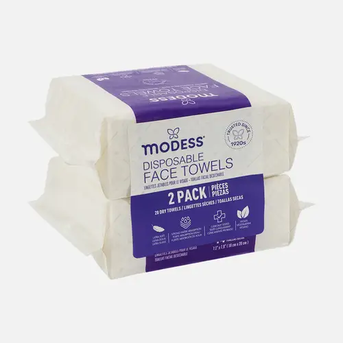 Disposable Face Towels Travel Pack (14 Count × 2 Packs)