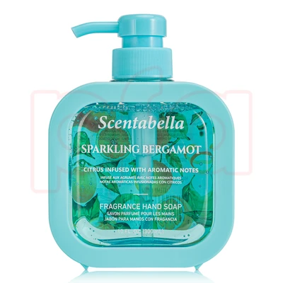 60654, Scentabella Hand Soap 10oz/300ml Sparkling Bergamot, 191554606548