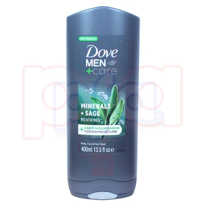 DBW400MMS, Dove Body Wash 400ml Men Mineral & Sage, 8720181166631