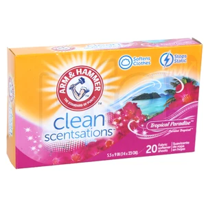 AH-FSS20TP, Arm & Hammer Fabric Sheet 20Count Tropical Paradise, 033200142201