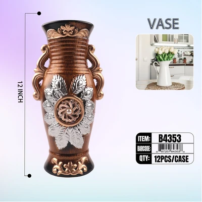 B4353, Ceramic Vase 12" (2*Style) Assorted, 887257643538