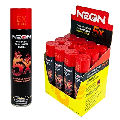 ZY-NEON-5X, Neon Butane Gas 5x, 855553008153