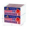 43001, EZ Flames Wooden Penny Matches 10PK 32CT, 191554430013