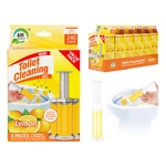 60131, Toilet Cleaning Gel 4 Pack Clean Lemon Scent 6.43oz with 56 Stamps 4 Packs - Air Fusion, 191554601314