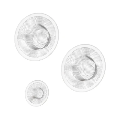 42102, Ideal Kitchen Stainless Steel Sink Strainers  3PK, 191554421028