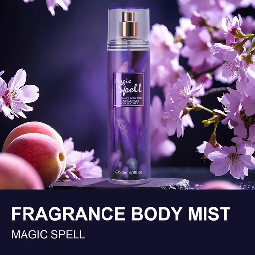 88843, Women's Body Mist Display 8 oz/ 236 ml Love Of Magic, 6 Scents Love Seduce/Magic Spell/Oriental Cherry Blossom/Secret Desire/Sweet Pea/Warm Vanilla - United Scents, 191554886087