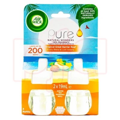 AWO2-TGBR, Air Wick Oil Refill 19mL 2 Pack Tropical Great Barrier Reef, 9300701069957