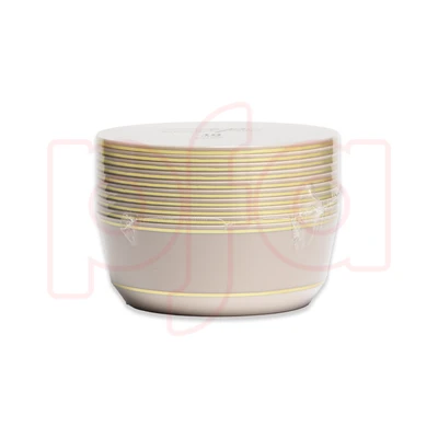 36348, EP 10PK 14oz Soup Bowl Linen+Gold, 191554363489