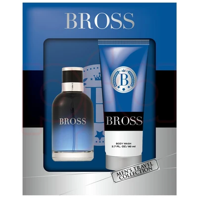 88569, Men's 2pcs Gift Set Bross 50ml/1.7fl.oz EDT + 80ml/2.8fl.oz Body Wash, 191554885691