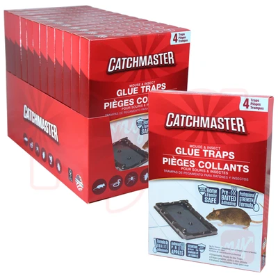 CM104-12, Catchmaster Mouse & Insect Trap 4 PK, 029049104036