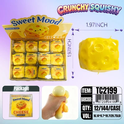 TC2199, Crunchy  Squishy Cheese  1.97"x1.97", 887258041999