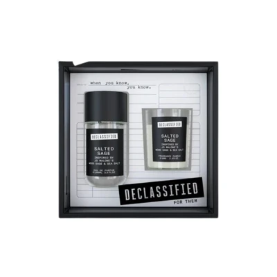 OD88735, Declassified Candle gift set WOOD SAGE & SEA SALT, 191554887350