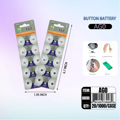 AG00, Battery Cell AG0 (Match LR63 379 SR63), 887257730030