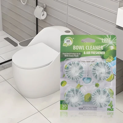 60114, Air Fusion Bowl Cleaner & Air Freshener 4PK – Lime, 191554601147