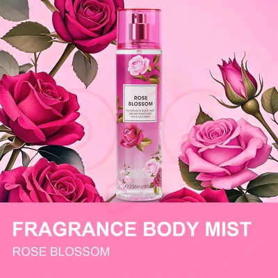 88632, Fragrance Body Mist 8 oz/236 ml Rose Blossom for Women - United Scents, 191554886322