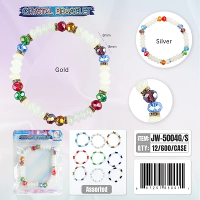 JW-5004, Crystal Bracelet Random Color, 887257850011