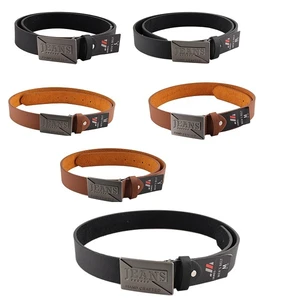 91041, Men Belt With Jeans Writing Buckle, 191554910416