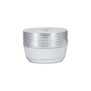 36252, Elegance Party 10PK 14oz Soup Bowl White+Silver, 191554362529